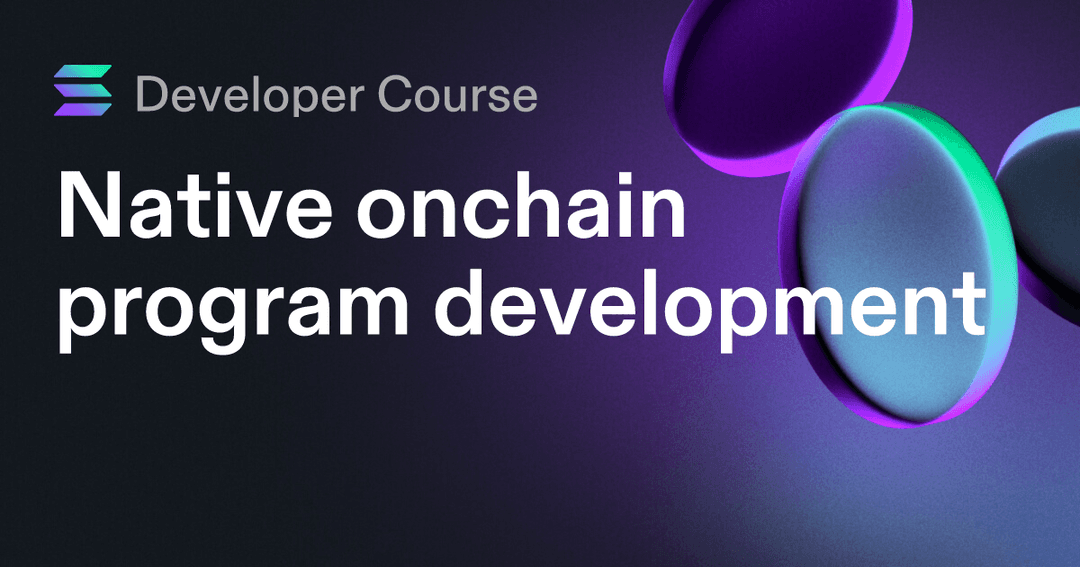 Native onchain program development