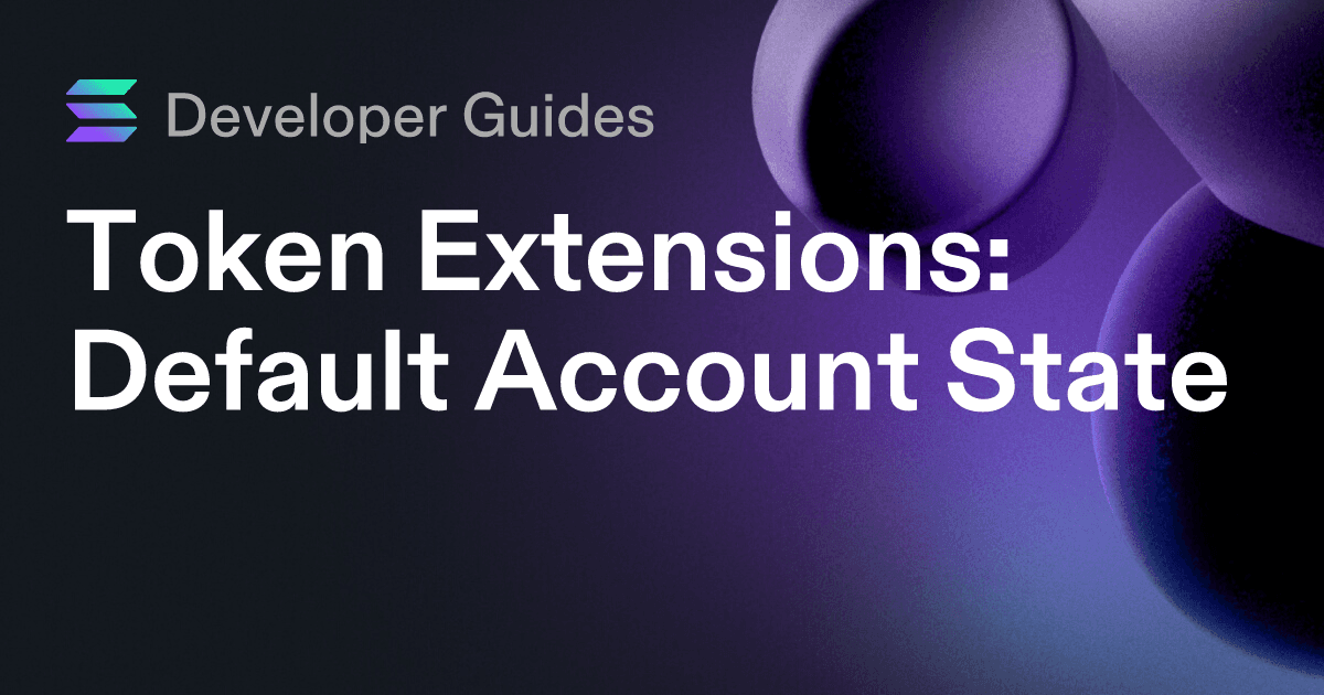 How to use the Default Account State extension